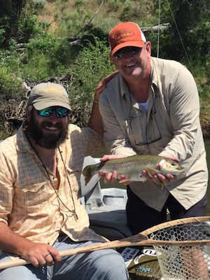 Nick with a nice Green river Rainbow