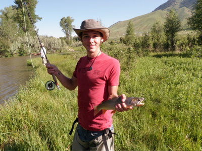 first trout on a fly rod