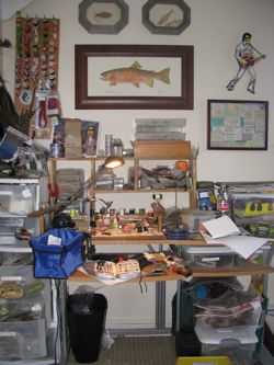 Teton Fly Fishing tying desk