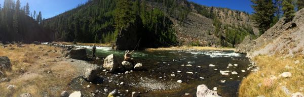 Fishing the Firehole Canyon