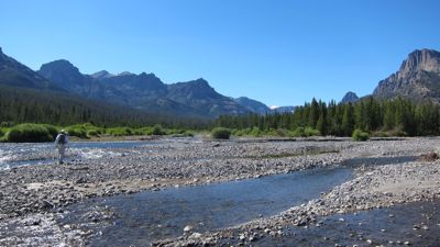 Fly Fishing near Dubois Wyoming 