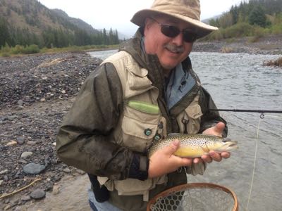 Jack showing off a nice brown trout