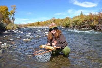 Jamie with a nice cutthroat