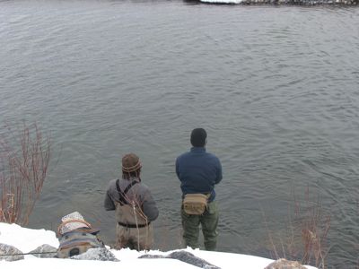 winter fishing in Jackson Hole