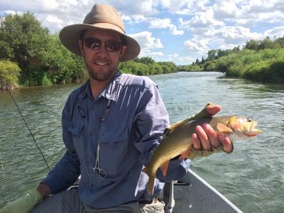 Matt with a nice Salt river Cutthroat