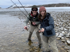 Winter fly fishing in Jackson Hole