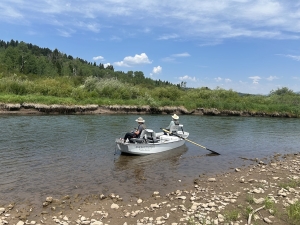 anglers enjoy a day of fly fishing on the Salt River in Wyoming