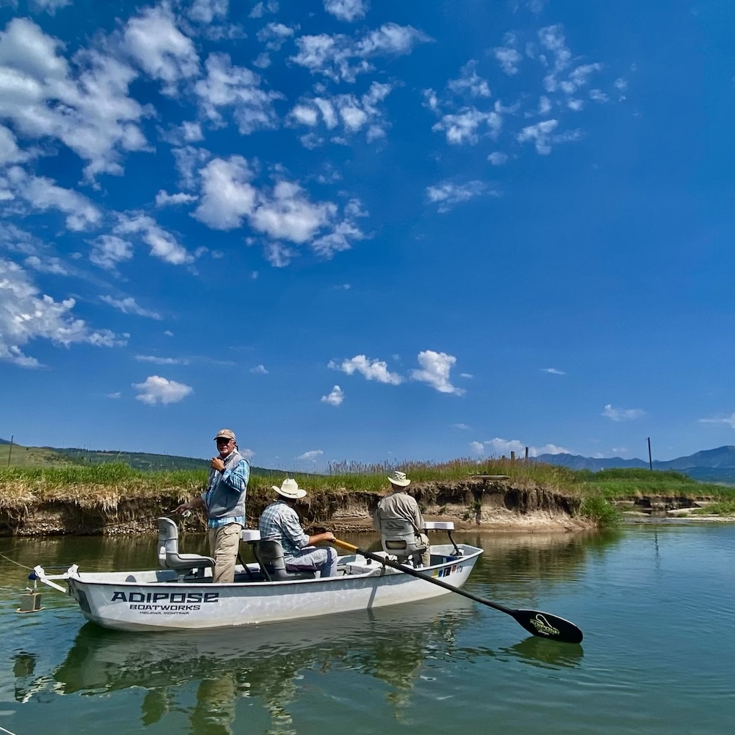 Fly Fishing the Salt River in Wyoming from a drift boat