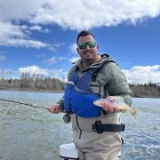 fishing the Snake river in Jackson hole in April
