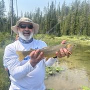 Daryl with a Yellowstone cutthroat